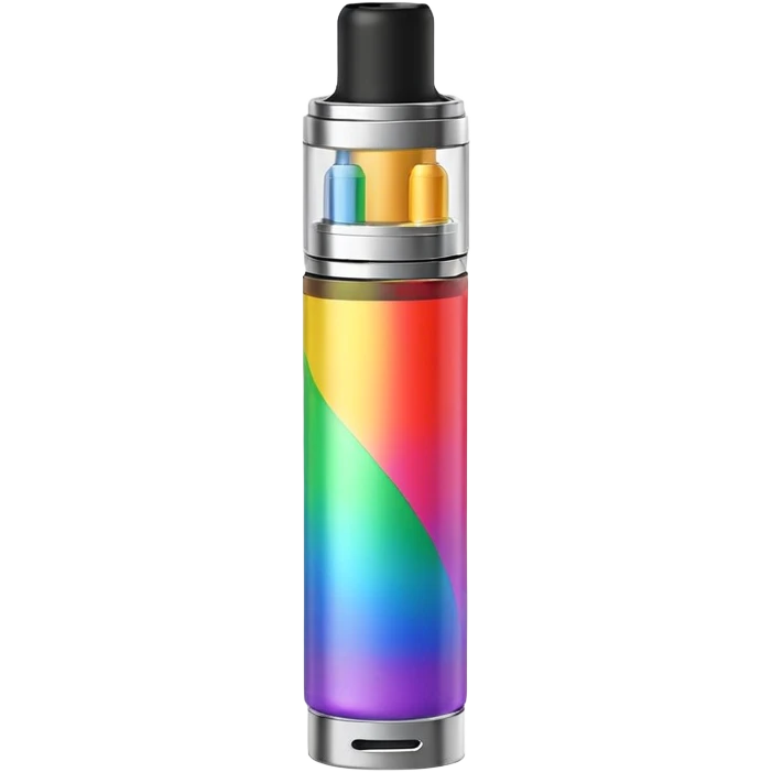 disposable rainbow vape emoji