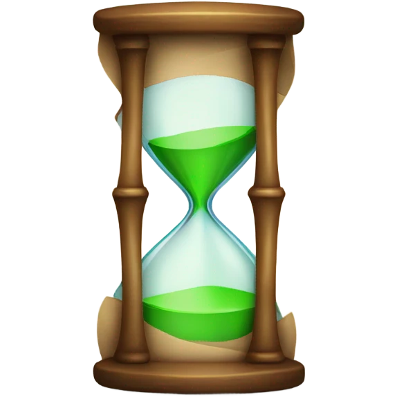 hourglass icon with a loading bar illustration t emoji