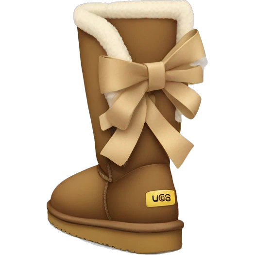 Uggs with a bow emoji