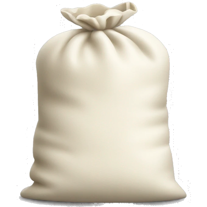 Small bag of white flour  emoji