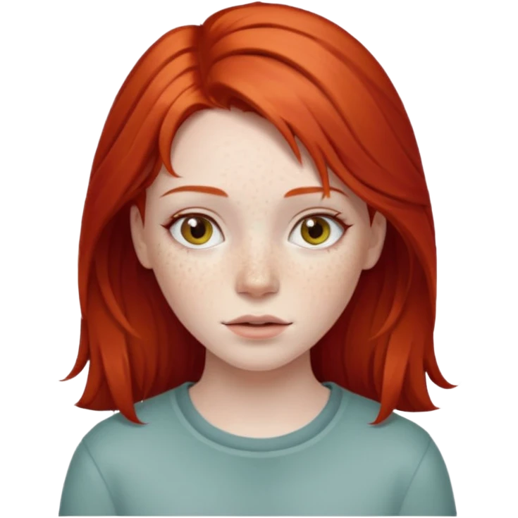 girl with red hair emoji