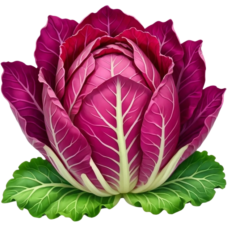 red napa cabbage emoji