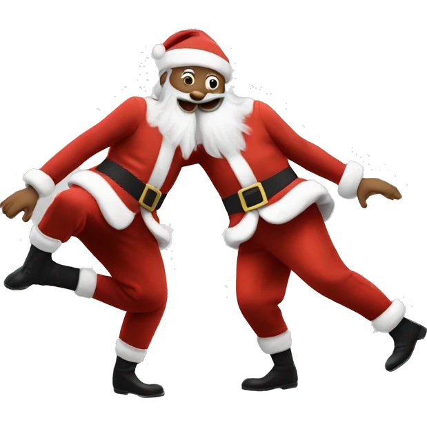 le pere noel qui dance emoji