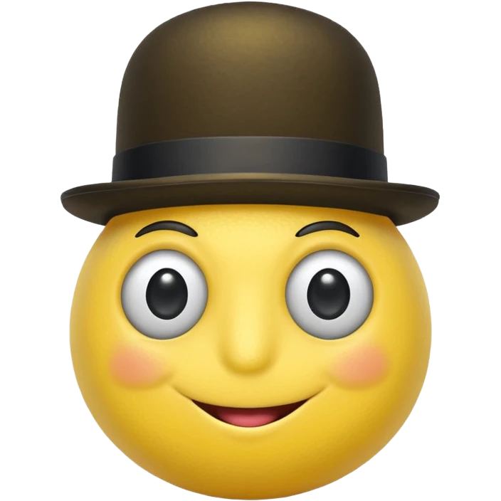 A lemon sporting a mini bowler hat and monocle.
































 emoji