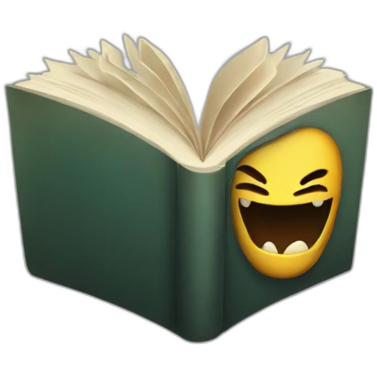 Evil books with teeth emoji