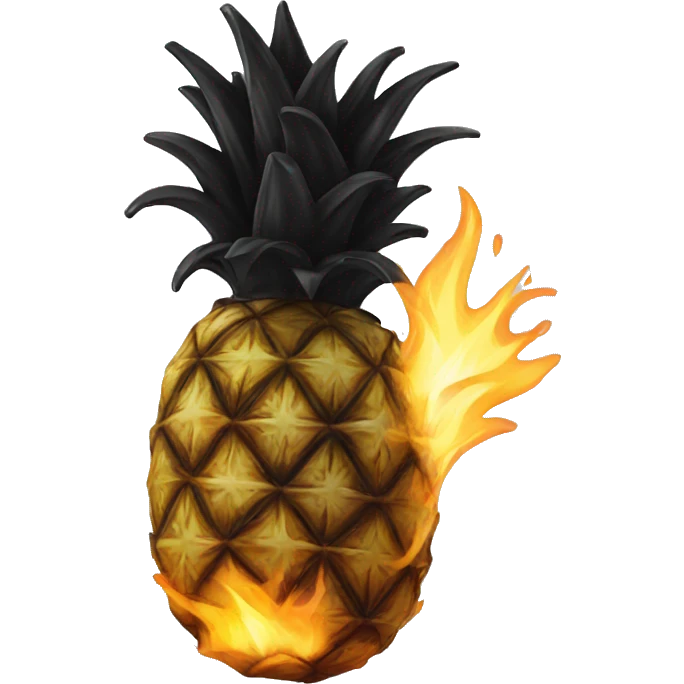 charred pineapple emoji