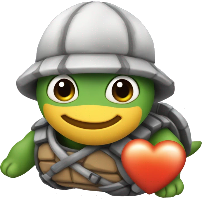 Schildkröte mit herz emoji