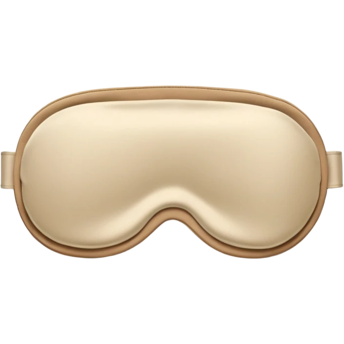 silk beige sleep mask emoji