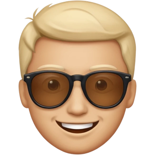Naughty looking smile with sunglass  I mean  this kind of smile "😊" emoji