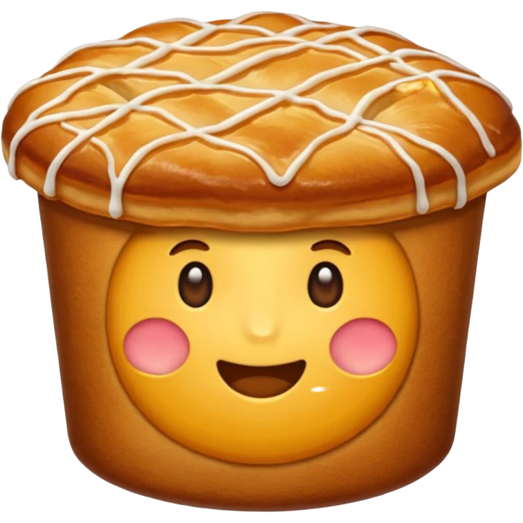 круассан с шоколадом и клубникой emoji
