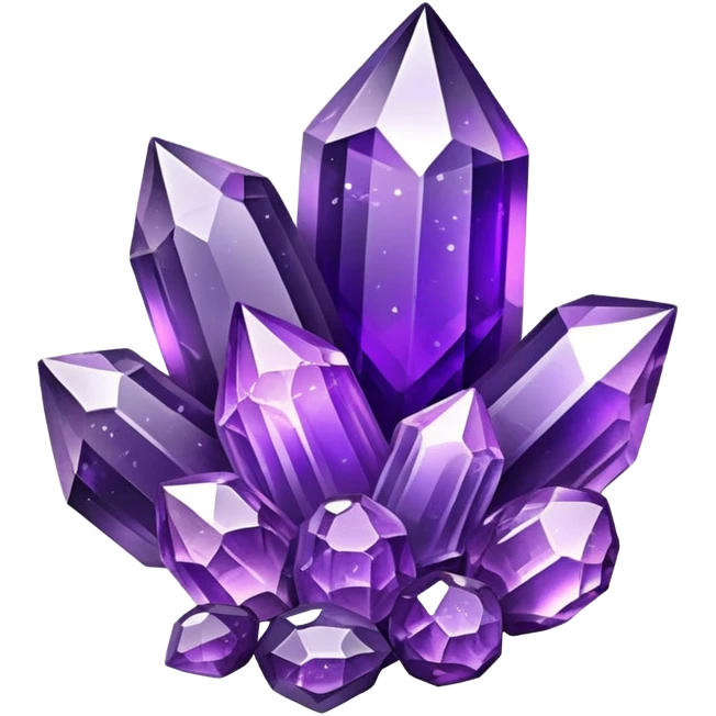 Purple amethyst cluster fruit emoji