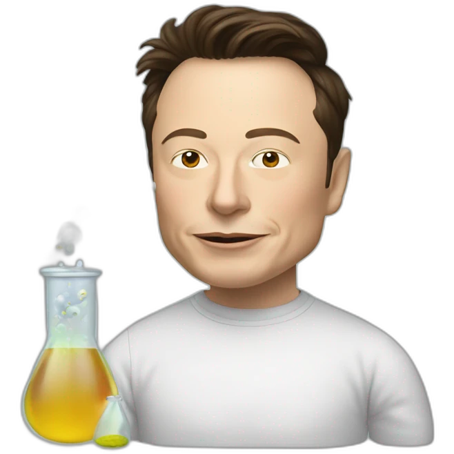 elon musk doing drugs, for educational purposes only, inclusiveness and positive, LGTBQ+ emoji