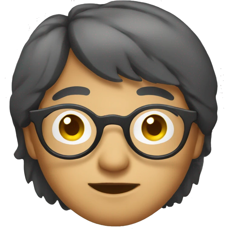 asian designer with round glasses emoji