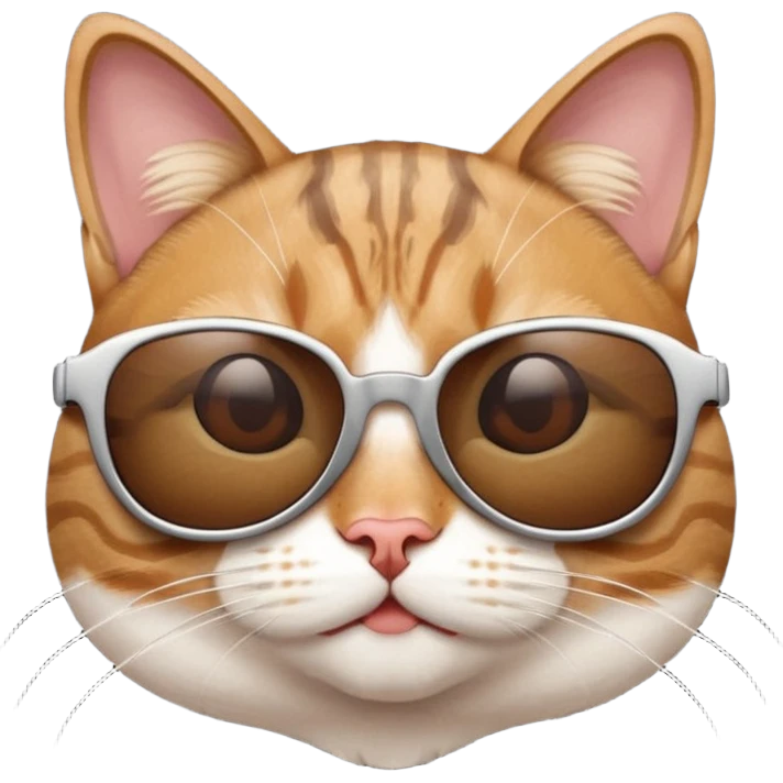 Cat wearing sunglasses emoji