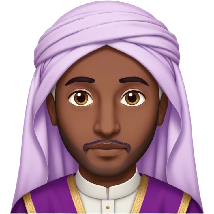 A PURPLE ARAB MAN WITH HIS NATIONAL DRESS emoji