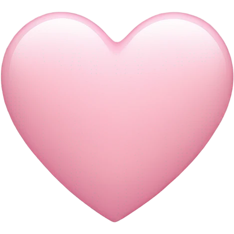 Light pink heart  emoji