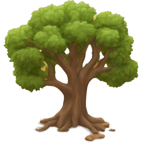 Árbol en desierto emoji