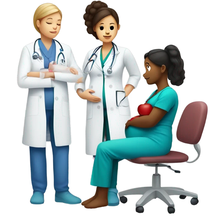 pregnant women having blood drawn emoji