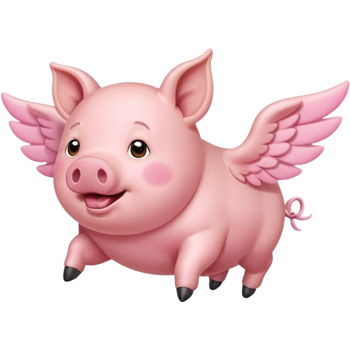 Flying pig  emoji