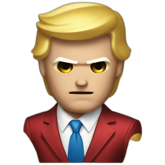 Trump in iron-man suit emoji