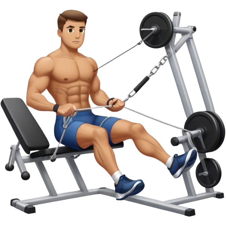 man cable-machine-leg-exercise emoji