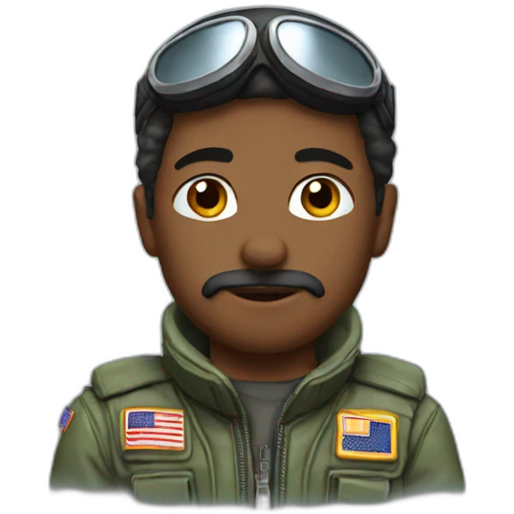 Fighter pilot  emoji
