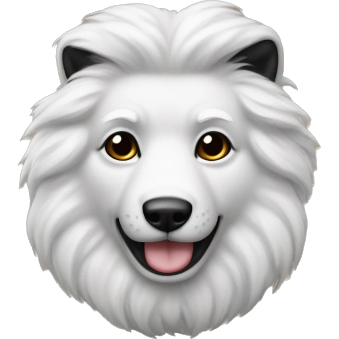 A bordacolli with black And white furr  emoji