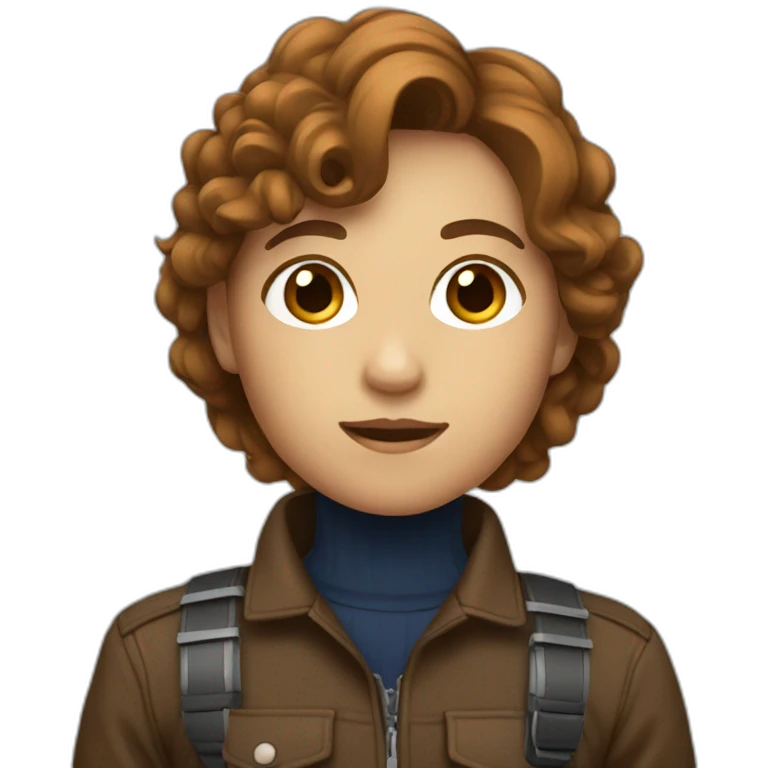 Photographer brown hair emoji