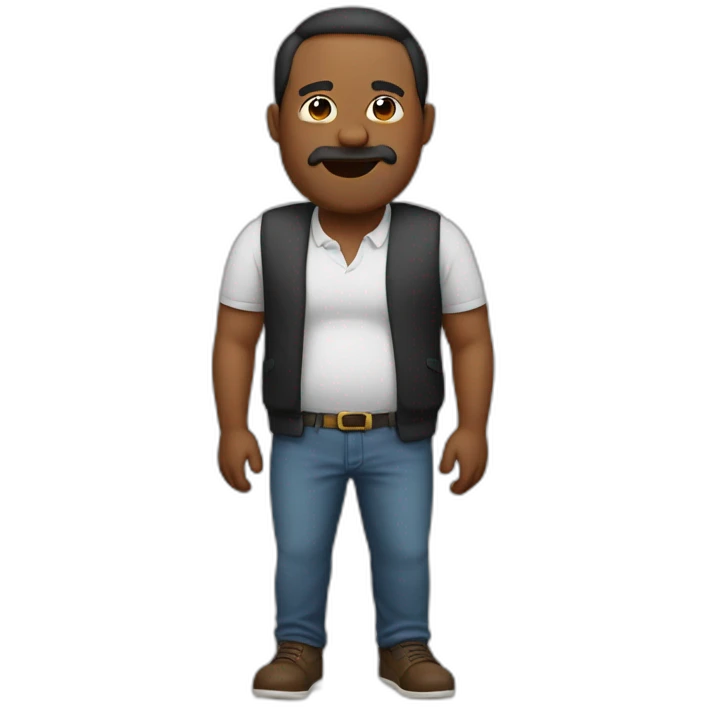 uncle with big stomach emoji
