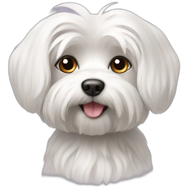 A Maltese dog emoji