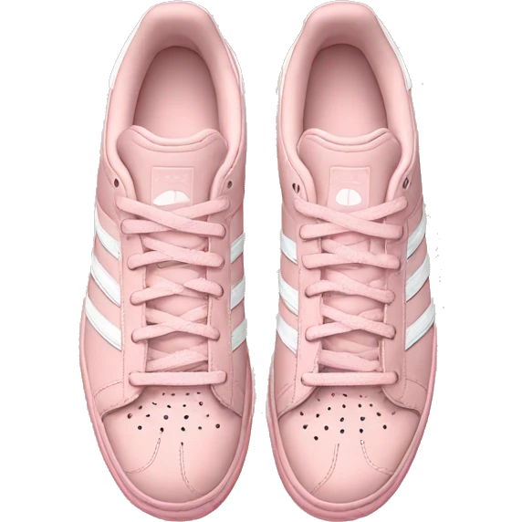 pastel pink adidas sneakers emoji