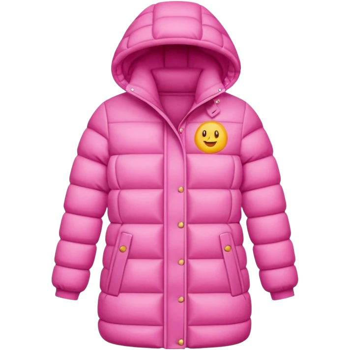 THERMAL COAT pink emoji