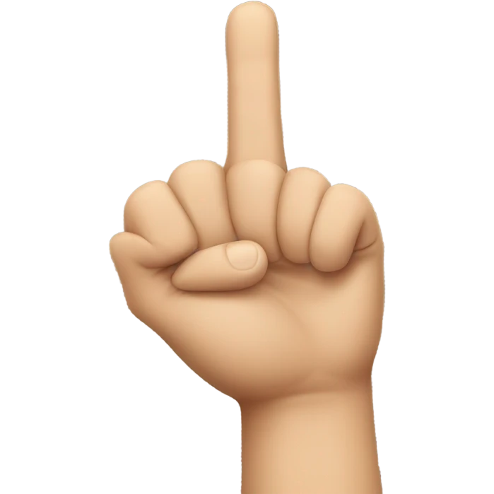 Thumbs up back of hand no fingers showing emoji