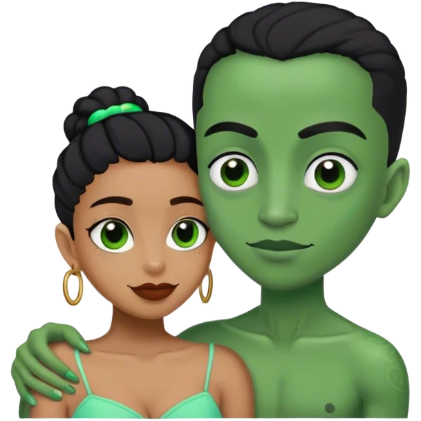 Black Mexican alien who wins Jen from e Jake Kai. Ie.  Kai.  emoji