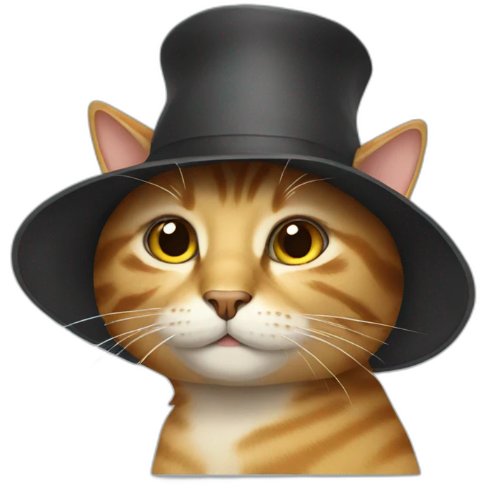 cat wearing a hat emoji