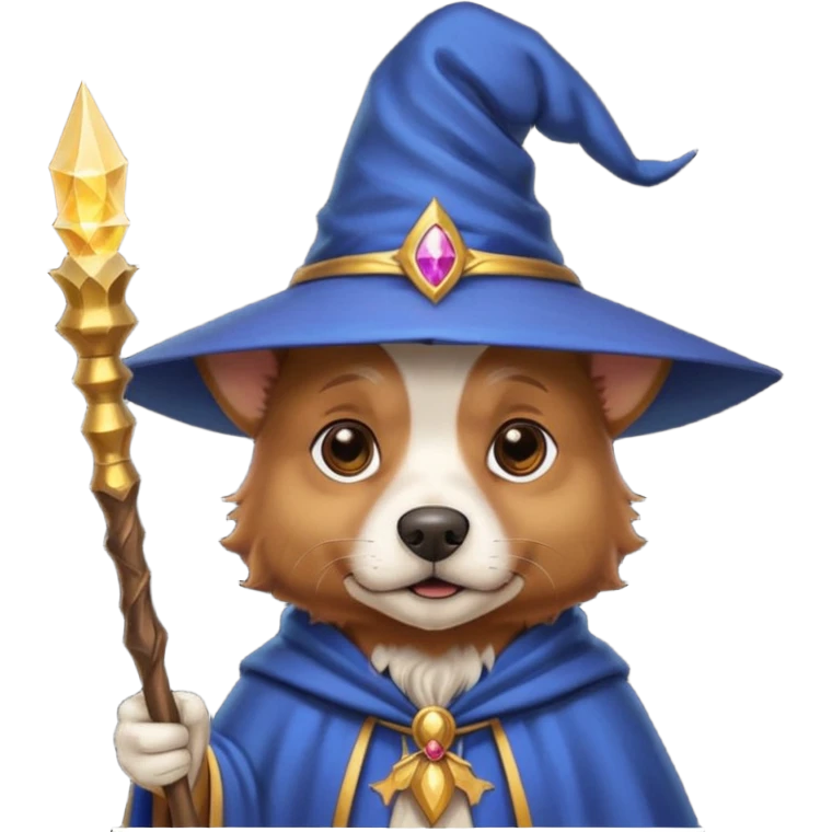 Dog wizard emoji