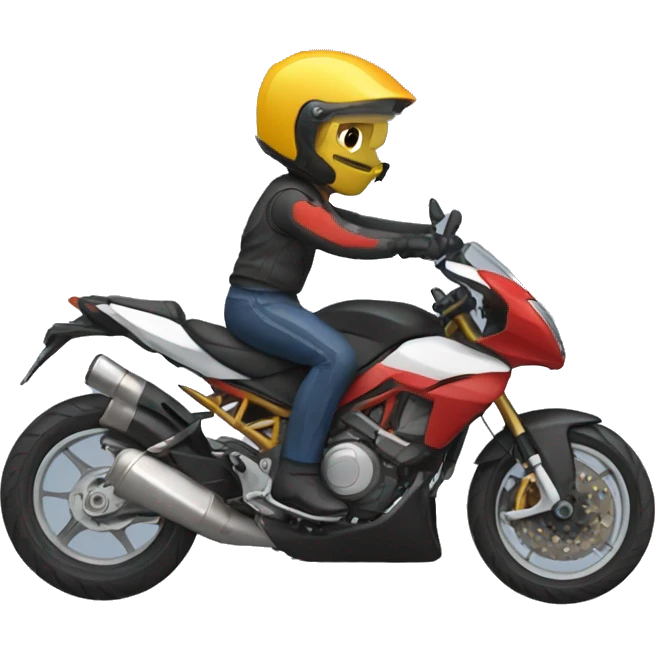 Moto deportiva emoji