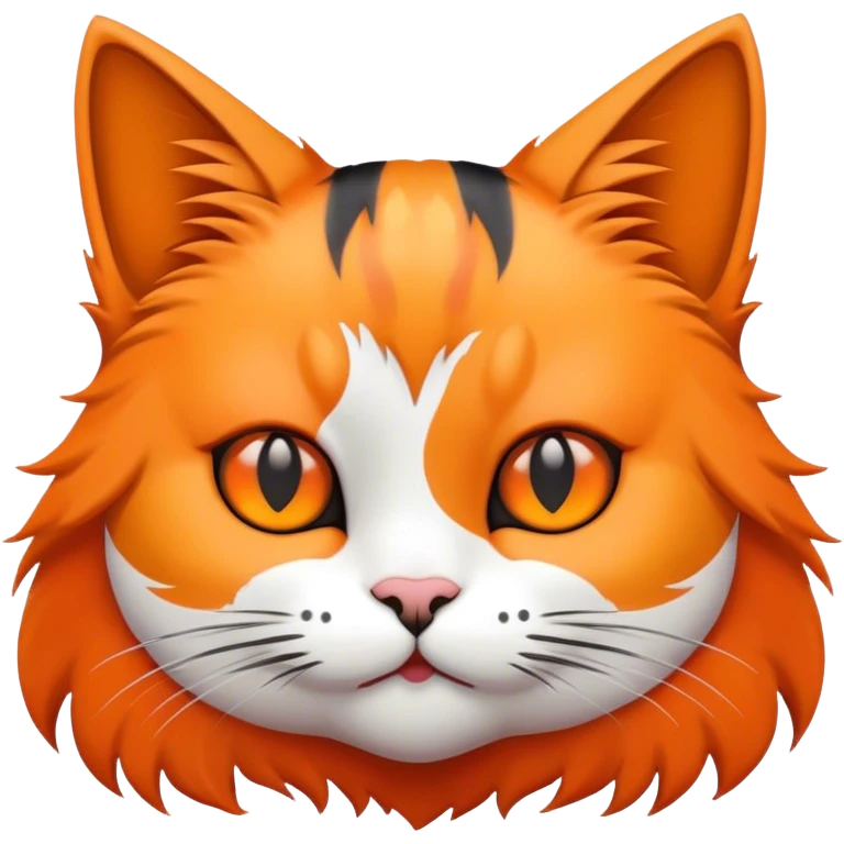 A cat with orange and black emoji