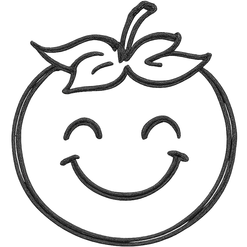 Persimmon smile emoji