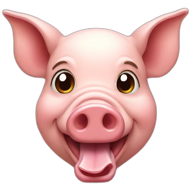 pig eat glass emoji