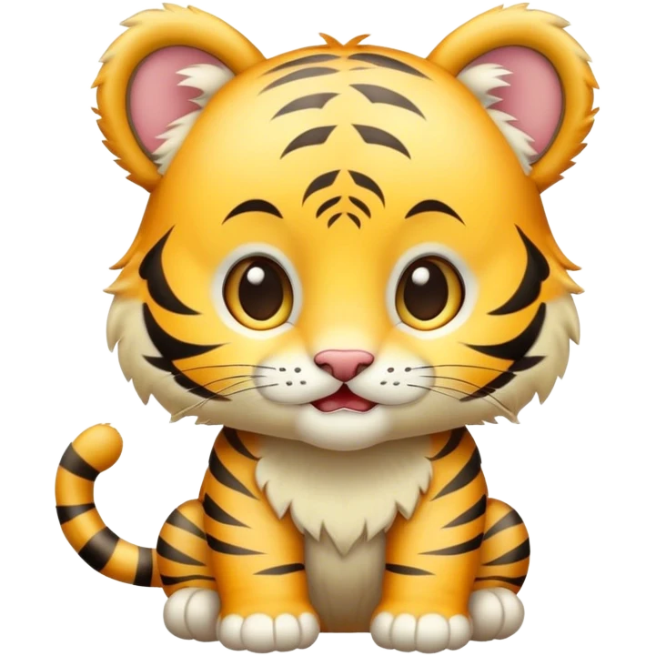 light yellow baby tiger  emoji