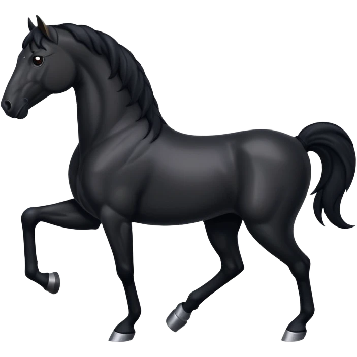 Black horse emoji