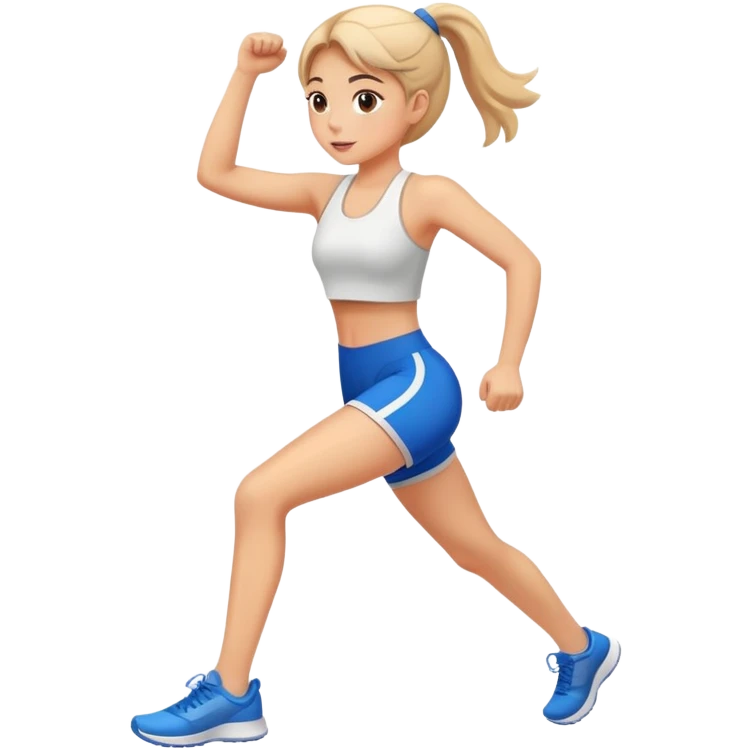 girl doing exercise emoji