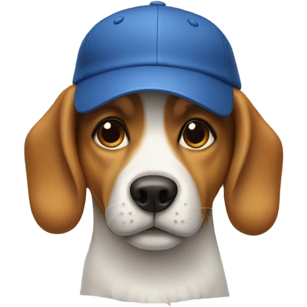 a dog with a swedish cap on emoji