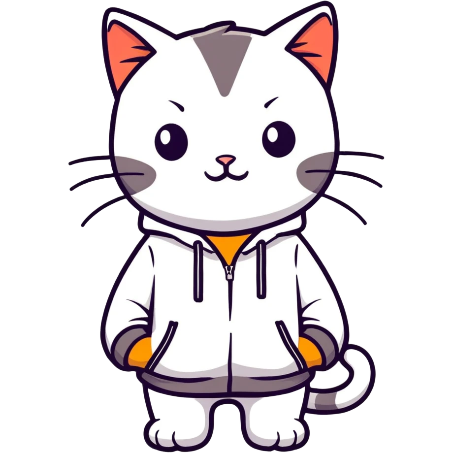 CAT with a Hoodie  emoji