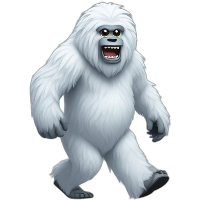 Yeti Walking emoji