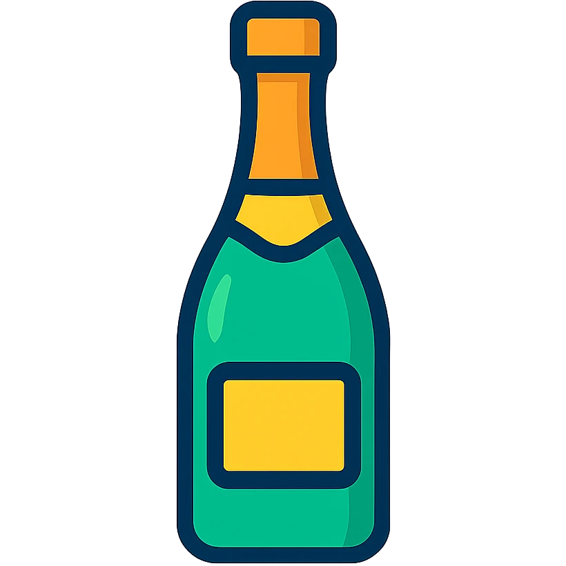 champagne bottle emoji