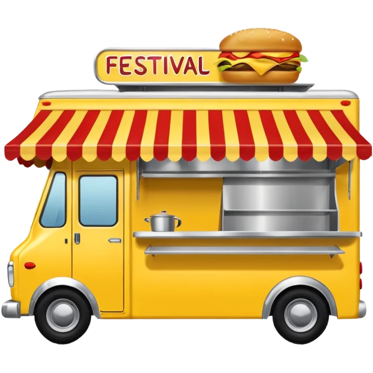 Festival Food Truck yellow emoji