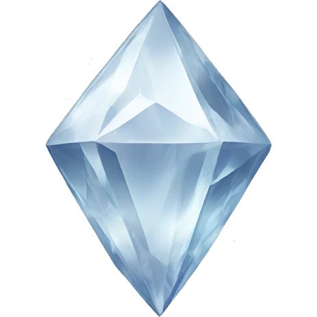 White Crystal  emoji
