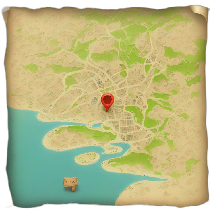 map paper emoji